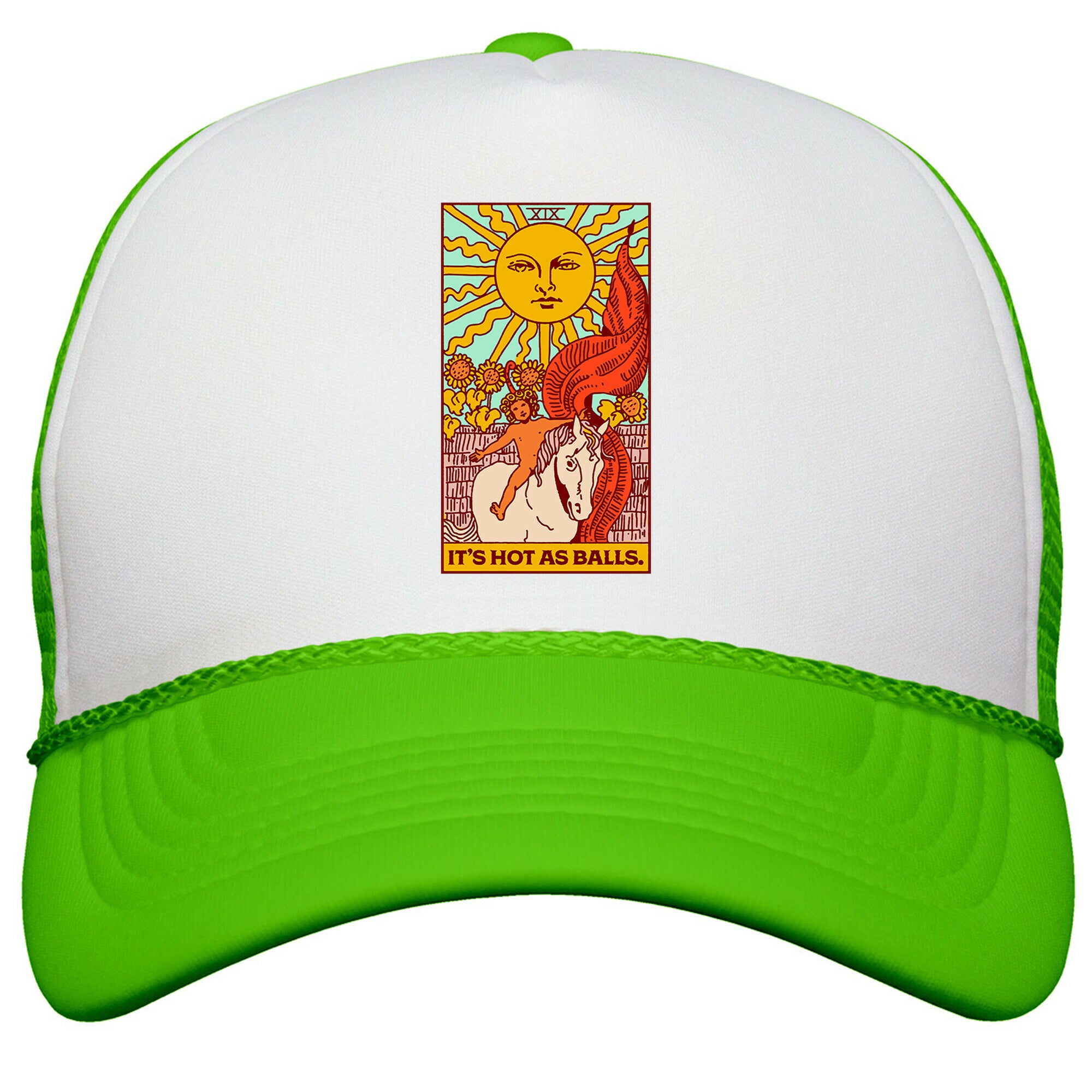 Its Hot As Balls \(The Sun Tarot\) Snapback Trucker Hat